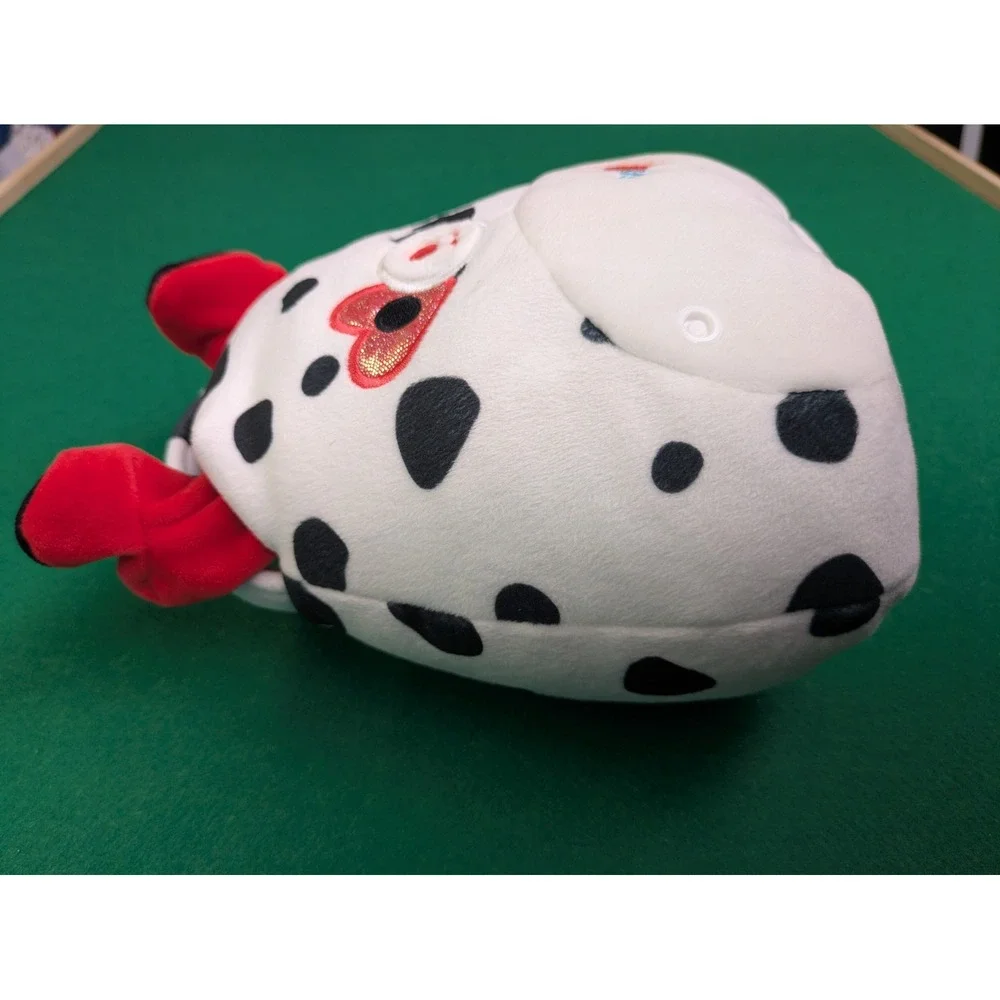 Squishmallows Dustin The Dalmatian Dog Heart Eyes Valentines Kellytoy Plush 8 in